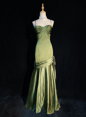 Green Sweetheart Long Evening Dress Wedding Party Dress HZ1023